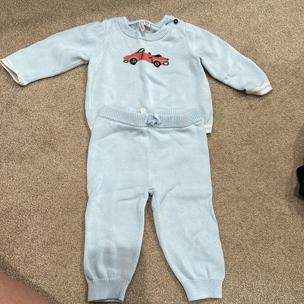 6-12 month Jamie and Jack car 2piece